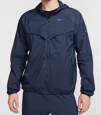 Nike Stride Repel UV Running Jacket Thunder Blue HV4548-437 Men s Size Medium