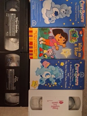 Care Bears, Barney, Dora, Brave Little Toaster And Muppets Christmas Carol 6 VHS