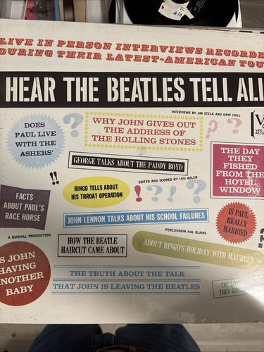 THE BEATLES LP Hear the Beatles tell all 1964 Vee-Jay vinyl 1979 SEALED! real - Picture 7 of 12