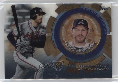 2020 Topps Update Topps Baseball Coins Gold 15/50 Freddie Freeman #TBC-FF 14ch