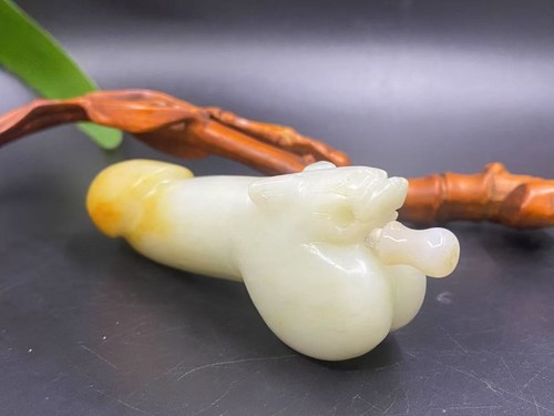 novel gift China old natural jade hand-carved statues strong snuff bottle 192 - Bild 3 von 7