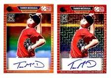 TANNER McDOUGAL - 2021 LEAF PRO SET #PA-TM3 - RED MOJO AUTO & ORANGE AUTO #'d/7