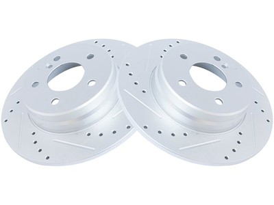 TRQ 37VF39Q Rear Brake Rotor Set Fits 1999-2003 Mercedes CLK430