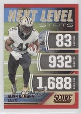 2021 Score Next Level Stats Red Alvin Kamara #NL20 e9p