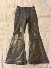 Rick Owens Waxed Bolan Bootcut Denim Size 34