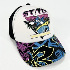 Disney Stitch Trucker Hat Surfing 90s Retro Style Snapback Mesh Cap Unisex Youth