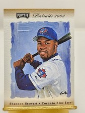 2003 Playoff Portraits Bronze /100 Shannon Stewart #100 Toronto Blue Jays 
