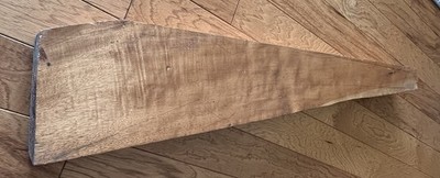 Beautiful 1962 Figured Fiddleback Myrtle Wood Gun Stock Blank, Gould, Oregon