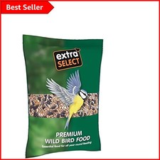 All-Natural Wild Bird Food, 3 kg - Includes Sunflower Hearts for Feather Health 3.33 per kilo