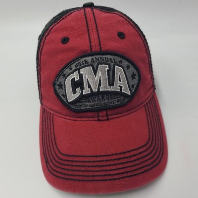 CMA Awards Hat Adjustable Red Black 45th Annual Country Music Nashville TN Men