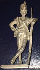 Miniature British Soldier 19th Century Sterling Silver Figurine Full Kit 50.6g