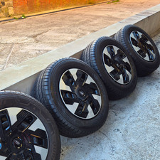 215/65/16c X4 Matching Set Tyres and Alloys Bridgestone, 9MM Tread No Repairs