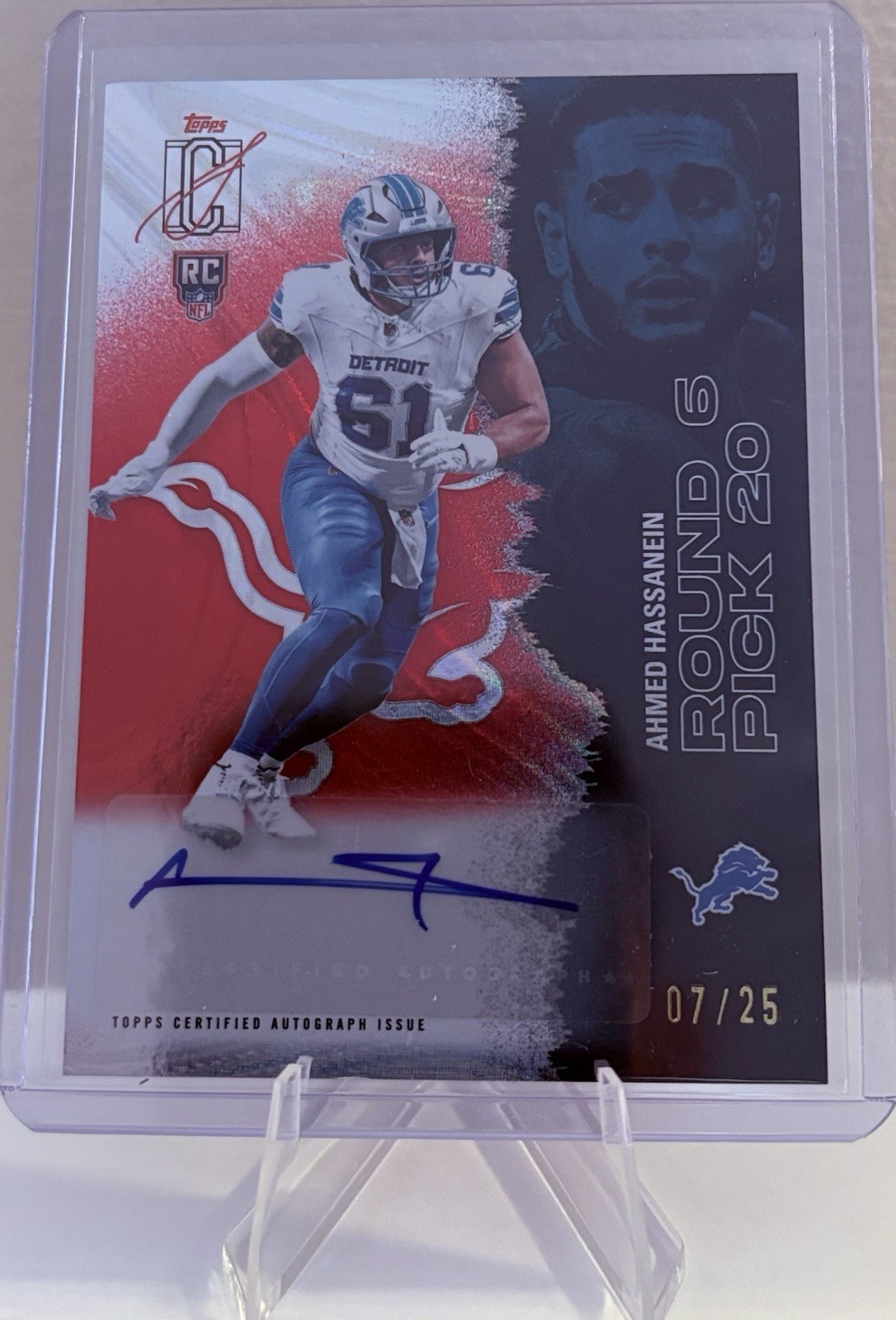 Ahmed Hassanein Topps Signature Class Autographs #194 Red