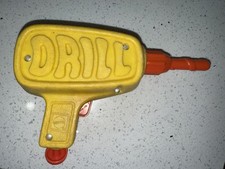 1970s Vintage Mattel Tuff Stuff Toy Drill Pull String Toy Working 