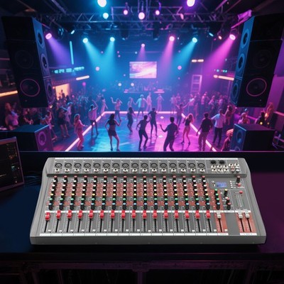 16 Channel Studio Audio Mixer Bluetooth USB Digital Sound Mixing Console Board