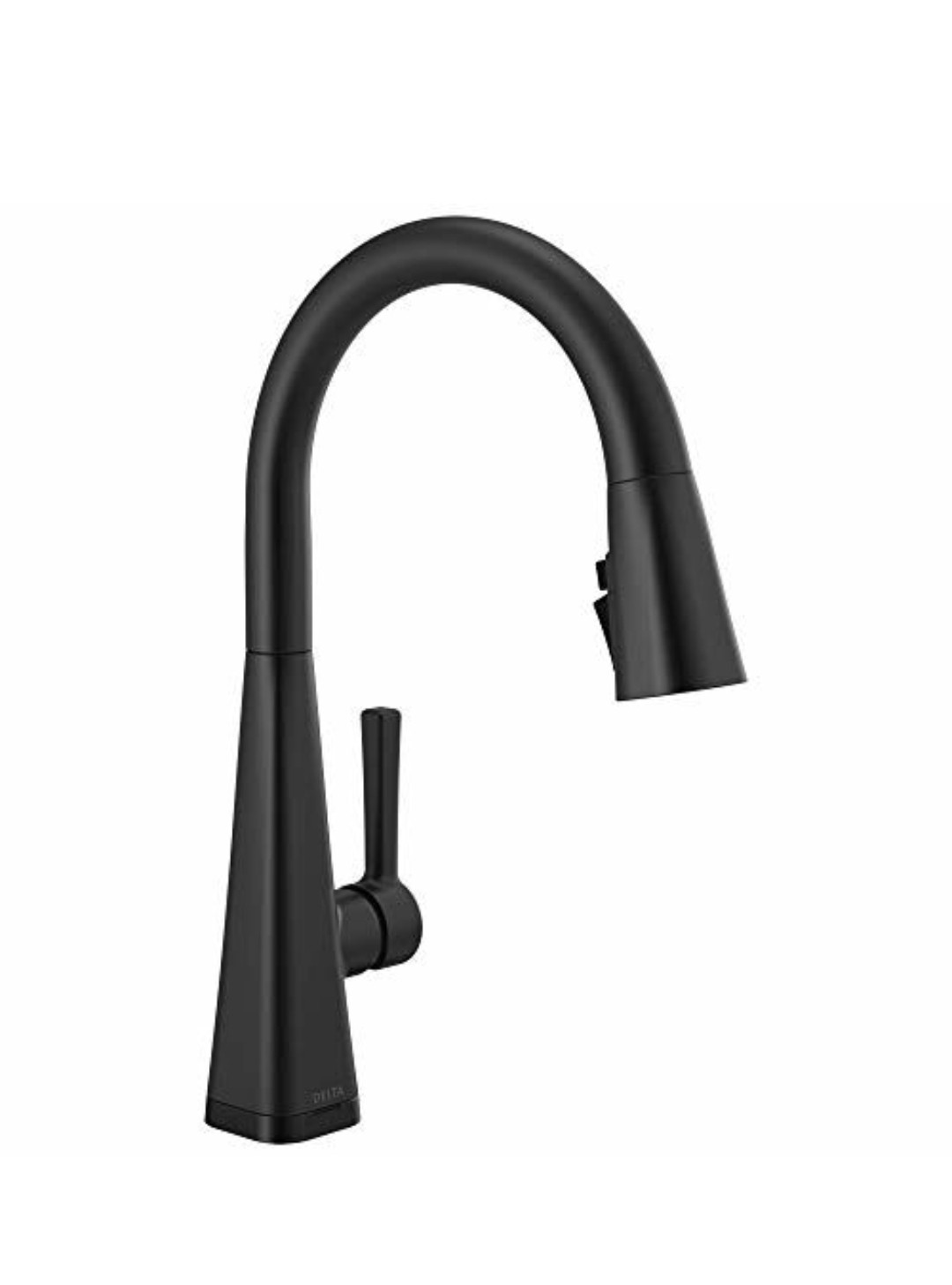 Delta Lenta Pull-Down Kitchen Faucet 1 Handle Matte Black