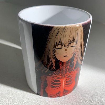 Anime Manga Ceramic Coffee Mug Tea Cup X-Ray Skeletal Girl