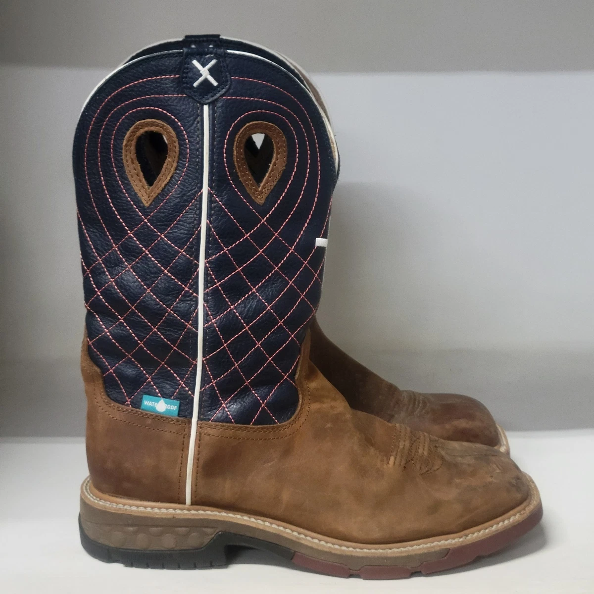 Twisted X Cowboy Boots Pointed toe Men’s 9D Western Rodeo Brown leather MWT 0013 Twisted X Men main image 3