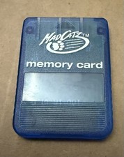 Mad Catz Blue Memory Card PlayStation 1 , PS1 - TESTED