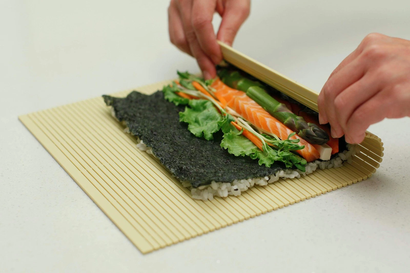 pat doris Professional Non-stick Sushi Mat Plastic Sushi Rolling Mat Sushi M...
Opens in a new windo