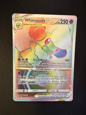 Whimsicott VSTAR 175/172 Holo Rainbow Rare Brilliant Stars Pokemon Card