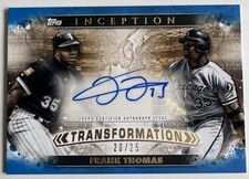 Frank Thomas Auto /25 2024 Topps Inception Transformation Blue Autograph Card