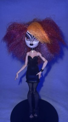 Goth Girl OOAK Monster High/Ever After High Doll, Repainted/Rerooted