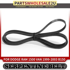 100.54in Serpentine Belt For Dodge Ram 1500 Van 1999-2003 B150 B1500 B250 B350 100.54in Serpentine Belt For Dodge Ram 1500 Van 1999-2003 B150 B1500 B250 B350