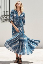 🦋Spell And The Gypsy Size XL Zahara Navy Maxi Gown EXC
