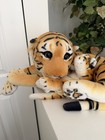 Bengal Tiger & Cub 18" Plush Realistic Soft Stuffed Animal Mom Baby Lying Down — photo 5