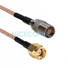 Antenna Cable IEC DVB-T TV PAL female to SMA male plug RG316 jumper cable 30cm
