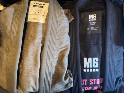 bjj gi A3 Two Progress M6 BJJ Gi (Black) Mark 5 Edition & Progress Academy + Gi
