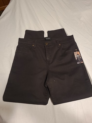 Nuevo con etiquetas Pantalones al Tobillo Karen Kane Marrón 5 Bolsillos Misses Talla 14 Elastizados Ajustados