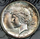 1921-P SUPERB+ GEM BU MS PEACE SILVER DOLLAR DC463 FROM MATTHEWS HOARD
