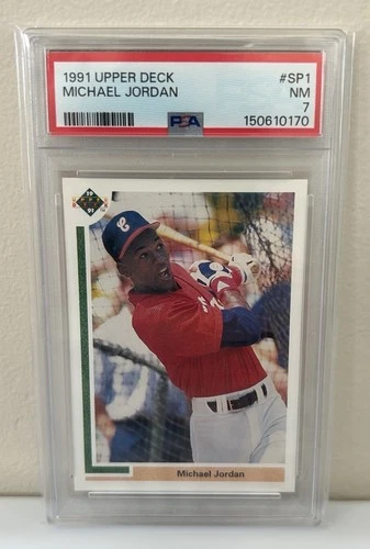 1991 Upper Deck Michael Jordan Rookie RC Baseball PSA 7 NM Centered Fresh Grade!