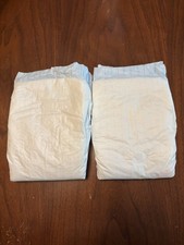 Vintage 1980s Pampers White Diapers Lot Of 2 Waistshield Plastic Backing