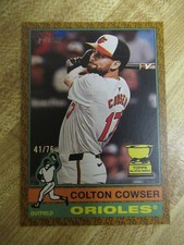 2025 Colton Cowser Topps Heritage Color Of Year #'d 41/76 Cup Card Orioles Star