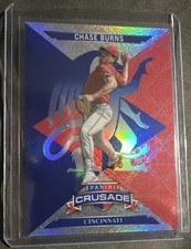 Chase Burns Rookie 2025 Panini Crusade #65 Blue Mojo Cincinnati Reds 1st Rounder