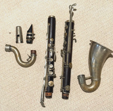 Rare F. Barbier Bass Clarinet with Meliphone ...