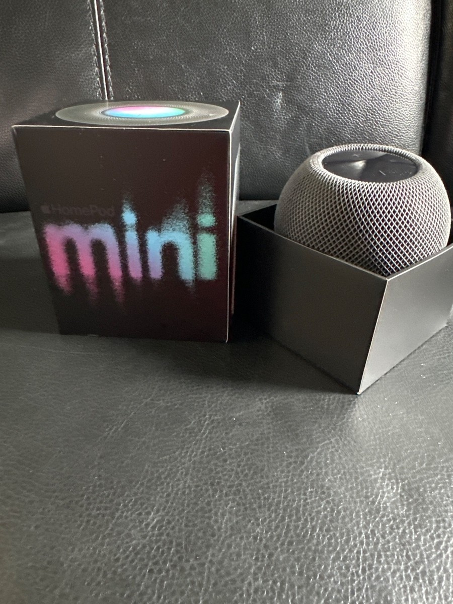 スピーカー・ウーファー APPLE HOMEPOD MINI A2374 Apple HomePod Mini Bluetooth Smart Speaker ~ A2374 ~ Space