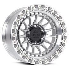 17x9 Lock Off-road Mojave Machine With Clear Coat Wheels 6x135 -12mm Set Of 4