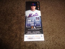 METS~2018 TICKET STUB 6/23/18 VS DODGERS~Drew Smith MLB DEBUT Ferguson 1ST WIN