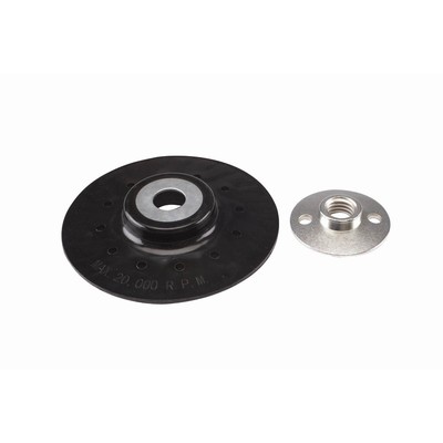 4-1/2'' x 5/8''-11 Resin Fiber Disc Backing Pad with Lock Nut for Angle Grinder
