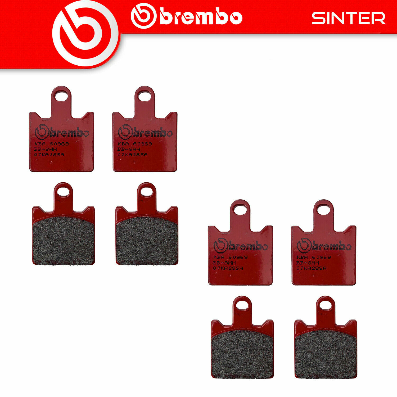 Für BREMBO 07KA28SA Brake pads 07KA28SA sinter, intended use route fits KAWASA - Bild 2