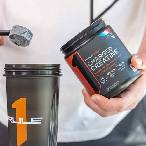 RULE 1 Charged Creatine 30 serv Blue Razz Lemonade Energized Creatine 270g - Picture 5 of 7