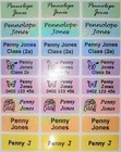 96+36 FREE 9 Colour Glitter Personalised Name Label - Med (30*13mm) Dishwasher