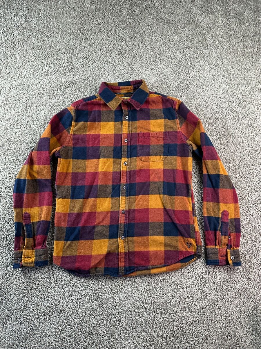 Prince & Fox Flannel Shirt Mens Small Multicolor Long Sleeve Prince & Fox Flannel Shirt Mens Small Multicolor Long Sleeve