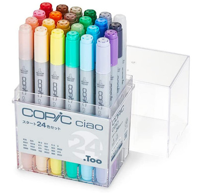 Too Copic Ciao Start 24color Set Multicolor Illustration Marker Pen sketch JAPAN