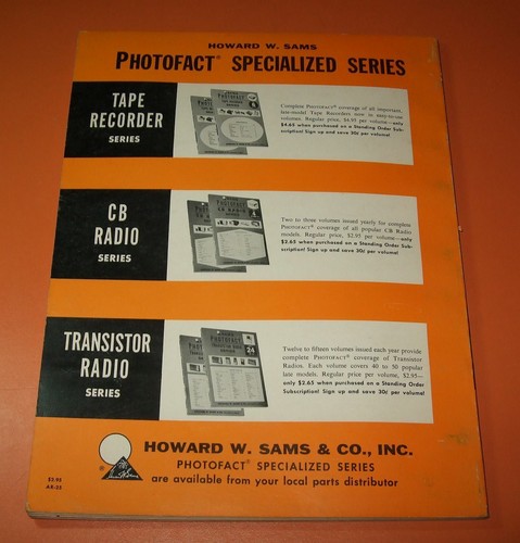 Sams Photofact Radio samochodowe Seria AR- Radio tranzystorowe Serwis TSM- Instrukcja U-PICK - Zdjęcie 35 z 378