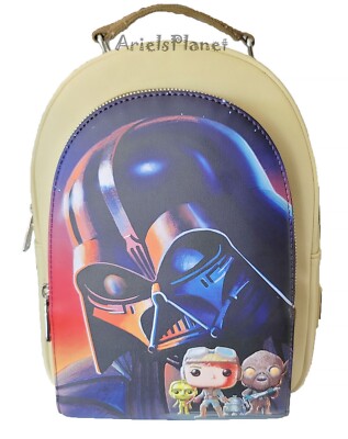 Star Wars Darth Vader Loungefly Mini Backpack 45th Anniversary Funko Pop Disney Loungefly- Star Wars Darth Vader Mini Backpack 45th  main image 4
